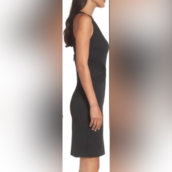 Adelyn Rae Sleeveless Bodycon Halter Neck Bandage Mini Dress w Mesh Racerback - Picture 5 of 8